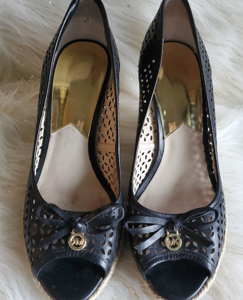 Michael Kors Black Wedge Size 8